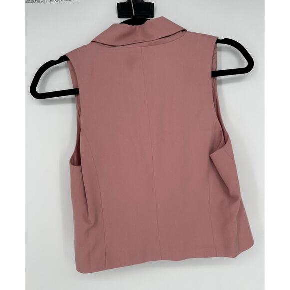 FREE PEOPLE Gabbie Spring Tuxedo Vest Tank Top - Picture 4 of 5